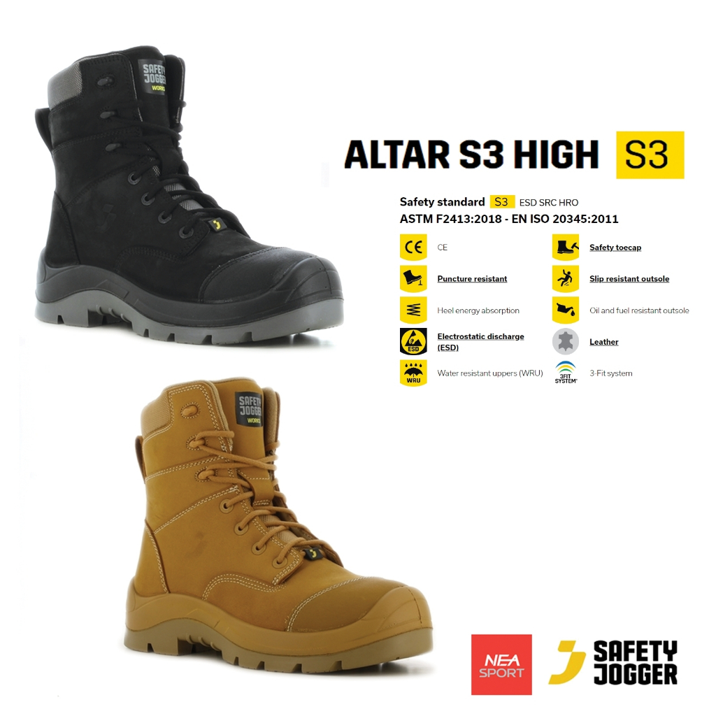 [ลด30 เก็บโค้ด 1580FASHDD] SAFETY JOGGER ALTAR S3 HIGH รองเท้าเซฟตี้