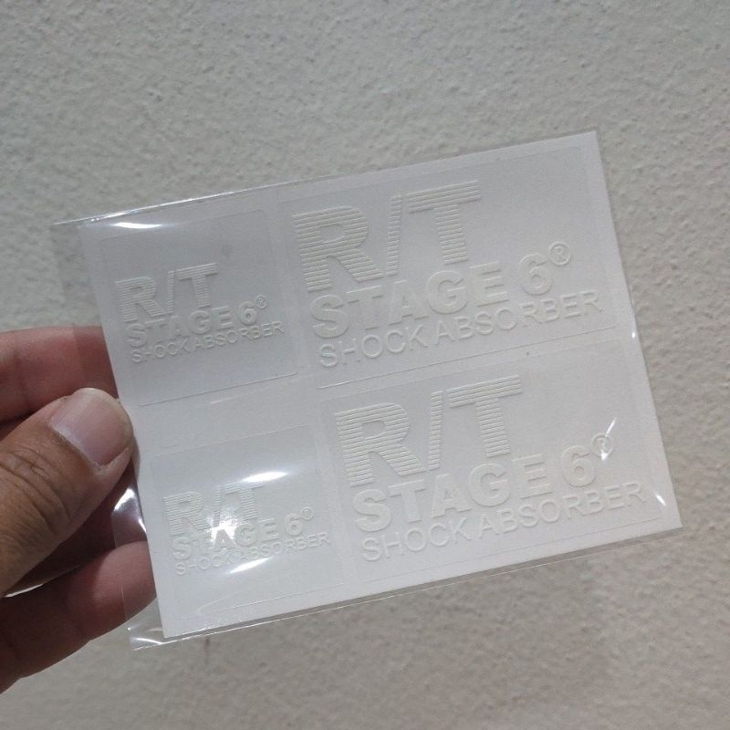 sticker R/T Stage 6 สติ๊กเกอร์ติดกระบอกโช๊ค | Shopee Thailand