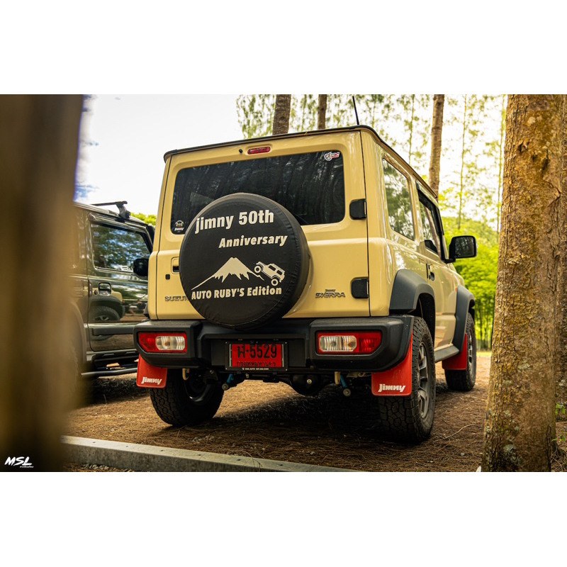 ผ้าคลุมล้ออะไหล่หลัง auto ruby’s jimny ของแท้จากญี่ึปุ่น มีของพร้อมขาย ...