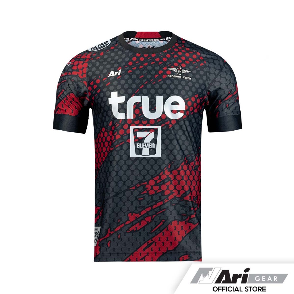 ari-true-bangkok-united-2023-2024-home-replica-jersey-black-red-silver-เสื้อฟุตบอล-อาริ-ทรู-แบงค็อก-สีแดง