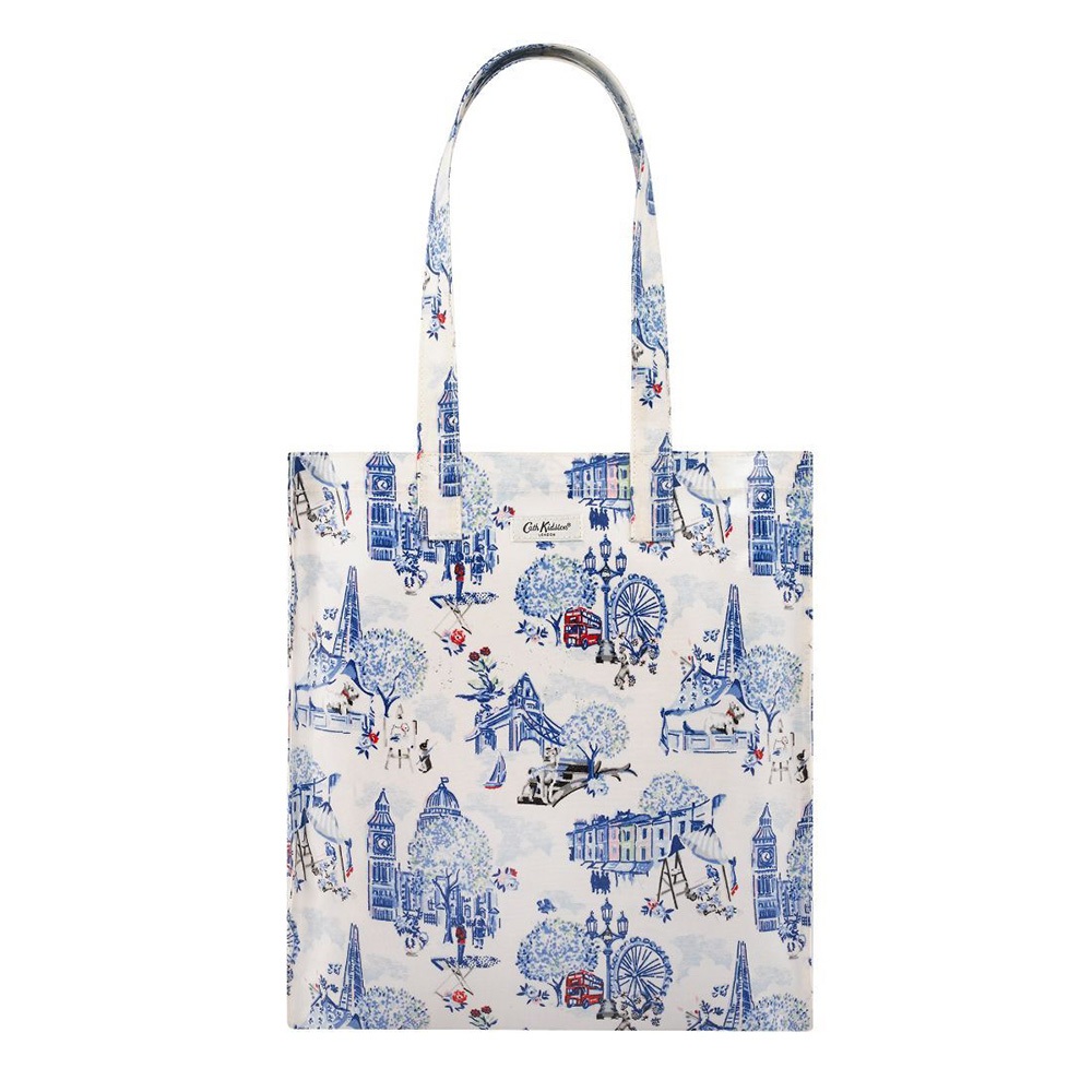 Cath Kidston Shiny Bookbag with Gusset 30 Years London Toile Shopee Thailand