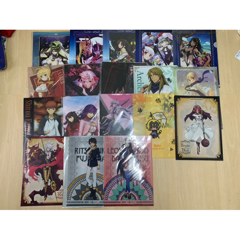 แฟ้ม-แผ่นแข็งอนิเมะ-fate-stay-night-fate-grand-order-fate-apocrypha-fate-zero-งานแท้จากญี่ปุ่น