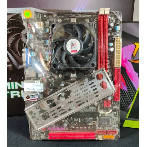 ชุดเซ็ตซีพียู+บอร์ด CPU (เลือกได้) + MB BIOSTAR N68S3B SOCKET AM3 มีเพท ...