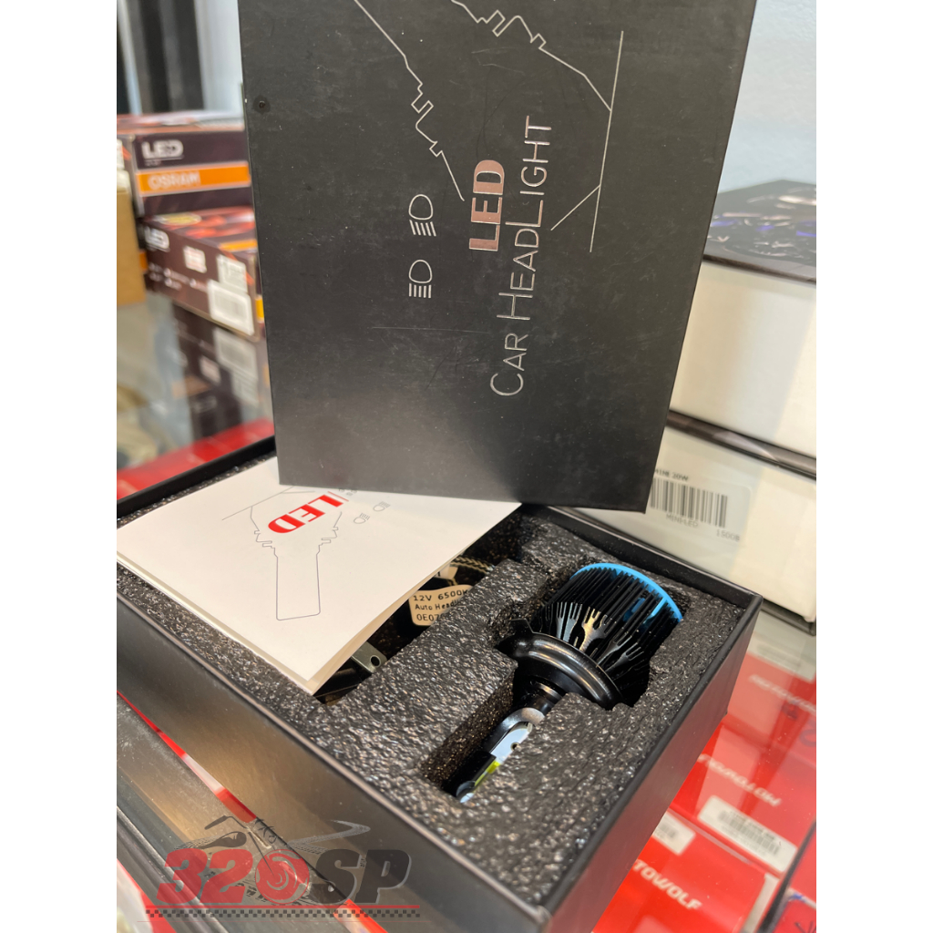 หลอดไฟ LED กล่องดำ H4 เดี่ยว | Shopee Thailand