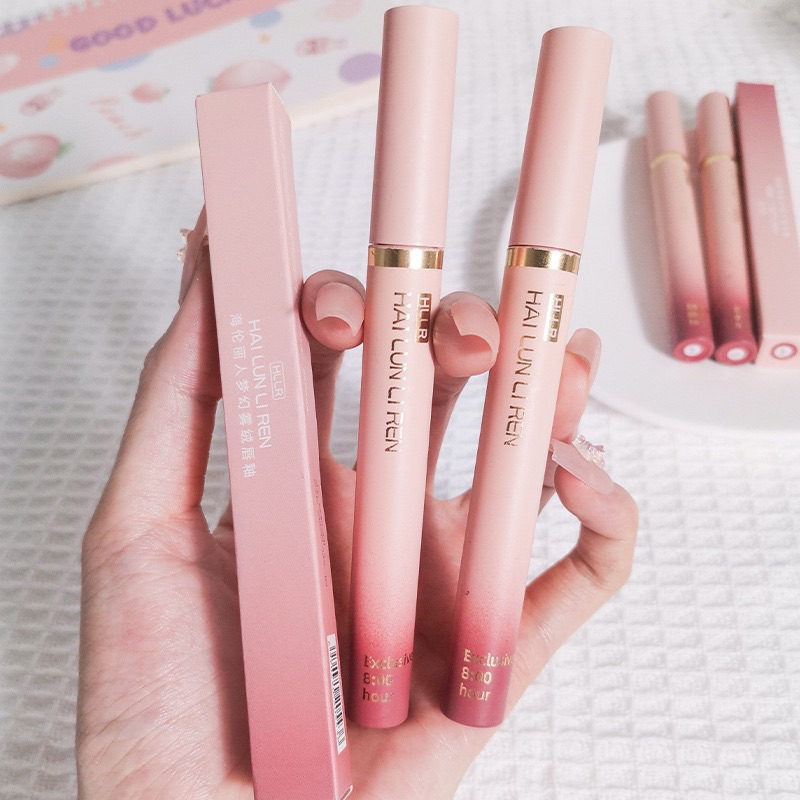 ลิป HAI LUN LI REN เนื้อแมท ไม่หลุดง่าย ติดทนนาน | Shopee Thailand