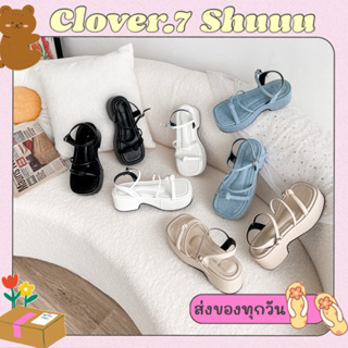 ˚✿ Sky” สกาย ♡̶ “ ส้นตึกรัดข้อสไตล์ลูกคุณ สูง6ซม. (พร้อมส่ง ส่งของทุกวัน)