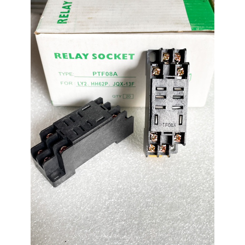 (แพ็ค1ตัว/5ตัว) PTF08A ซ็อกเก็ต รีเลย์ 8ขา Socket Relay 8ขา สำหรับรุ่น ...