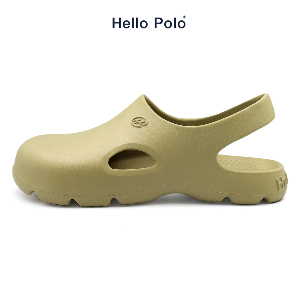 Hello Polo ดำ รองเท้าแตะผู้หญิง รองเท้าหัวโต 4cm พื้นหนา เสริมส้น กัน ...
