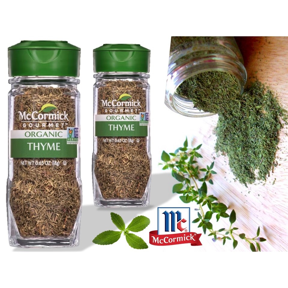 แม็คคอร์มิค ใบไทม์ ออร์แกนิค 18ก. MCCORMICK 100 ORGANIC THYME 18G
