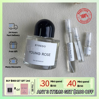 【Fast Shipping✈】แท้ 100% Byredo Young Rose EDP 2ml/5ml/10ml, น้ำหอมกลางๆ, กลิ่นหอมติดทนนาน, ขายดีที่สุด🏆