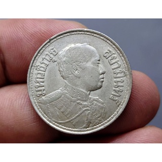 เหรียญสองสลึง เนื้อเงิน แท้ 💯% สมัย ร.6 พระบรมรูป-ตราไอราพต (ช้างสามเศียร) รัชกาลที่6 ปี พศ.2458 #เงินโบราณ #2สลึง #ร6
