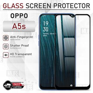 MLIFE - กระจก 9D เต็มจอ OPPO A5s ฟิล์มกระจก กาวเต็มจอ ฟิล์มกระจกนิรภัย ฟิล์มกันรอย กระจก เคส Tempered Glass