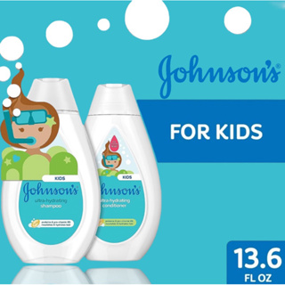 Made in 🇺🇸 แชมพูและครีมนวดผมเด็ก สูตรบำรุงล้ำลึก Johnsons Ultra-Hydrating Shampoo &amp; Conditioner for 13.6 fl. oz