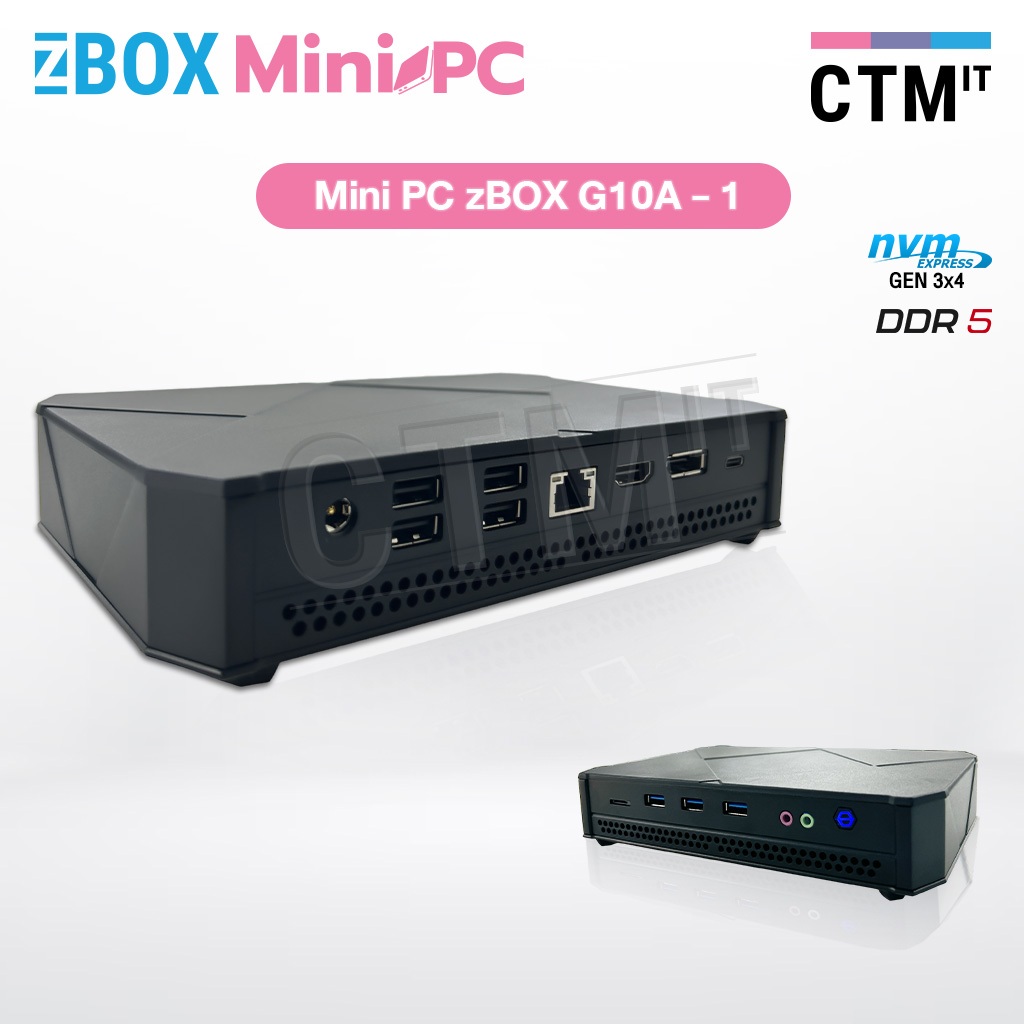 คอมพิวเตอร์ มินิพีซี Computer Mini PC ZBOX G10A-1 / (Intel i5 1240P ...