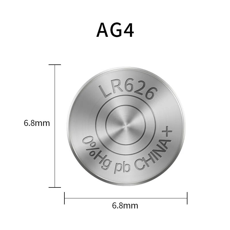 ถ่านกระดุม Doublepow Alkaline Battery Button Cell 1.5V LR626 LR44 LR54