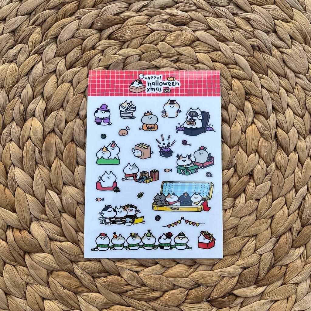สติ๊กเกอร์ใสไดคัทน้องแมว STICKER CATS | Shopee Thailand