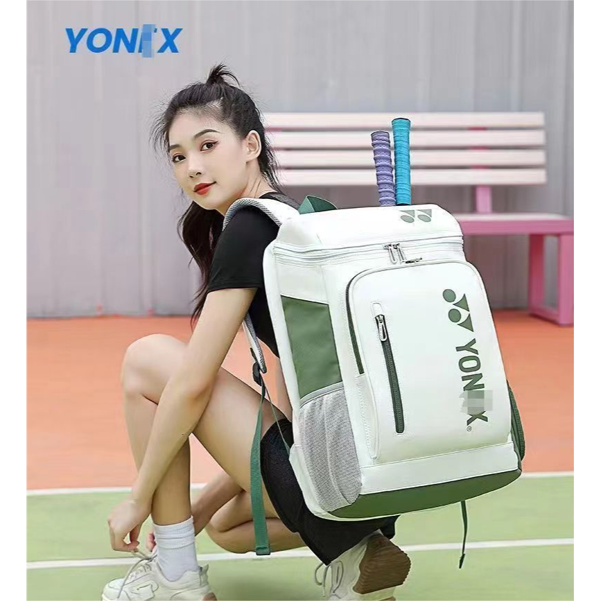 ใหม่-yonex-มืออาชีพเกาหลีกระเป๋าเป้สะพายหลังแบดมินตันช่องรองเท้าอิสระ-สําหรับไม้แบดมินตัน-2-ช่อง