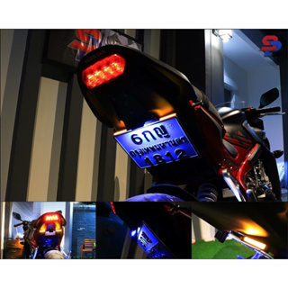 ชุดยึดทะเบียน CBR650F CB650F ท้ายแต่ง แบบยัดซุ้ม พร้อมไฟส่องป้าย ไฟเลี้ยว พร้อมปลั้ก จาก 92Shop Bigbike