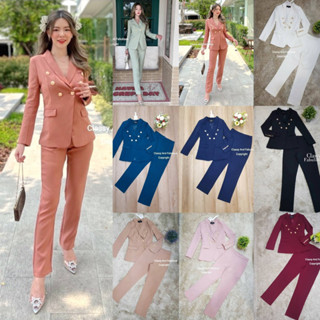 11 Classy Set ชุดเซต 2 ชิ้น เซตสูทขายาว ชุดออกงาน ใส่ทำงาน ไซส์ S-XL