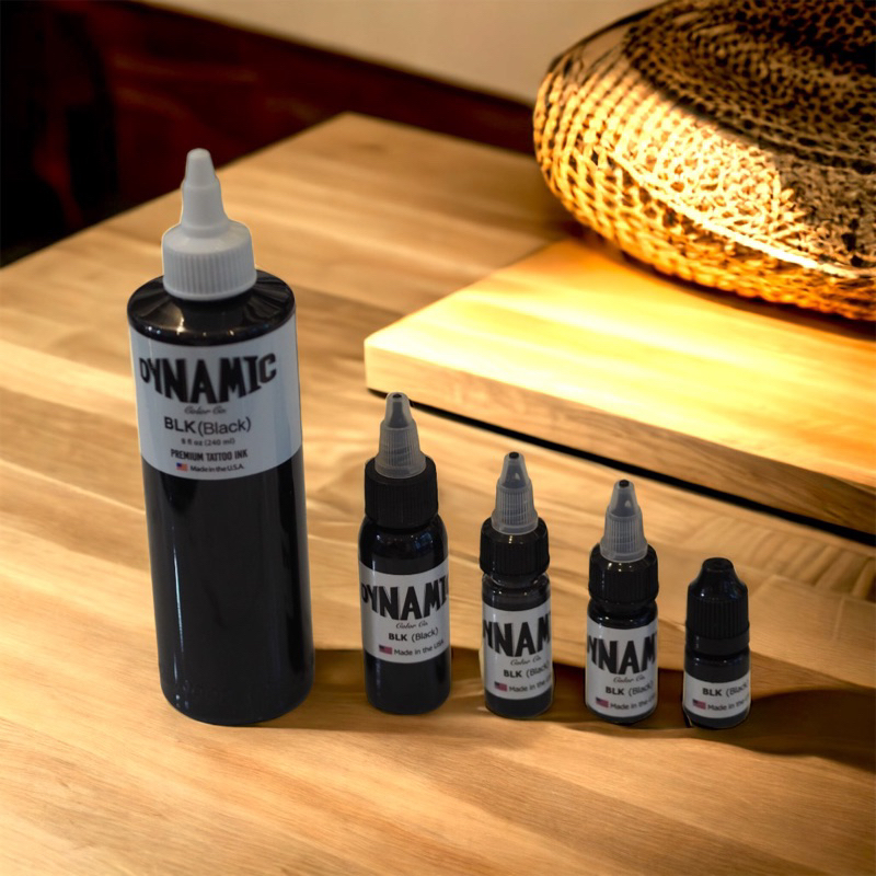 หมึกไดนามิค สีสักไดนามิก ราคาประหยัด สีดำ ขวดแบ่ง 5 10 15 30 ml ...