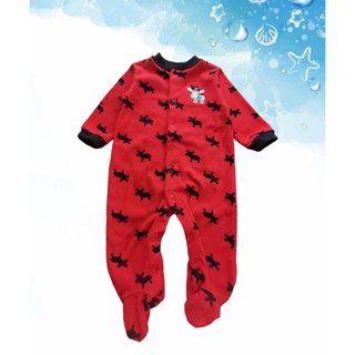 Romper suit รอมเปอร์ บอดี้สูทคลุมเท้า 6-12 เดือน