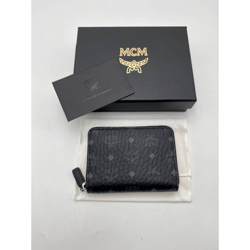 พร้อมส่ง-sale-8399-shop-king-กระเป๋าสตางค์-mcm-ใส่บัตร-เหรียญ-น่ารัก-พกพาสะดวก-อปก-กล่อง-การ์ด-ถุงผ้า