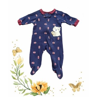 Romper suit รอมเปอร์ บอดี้สูทคลุมเท้า 0-3 เดือน