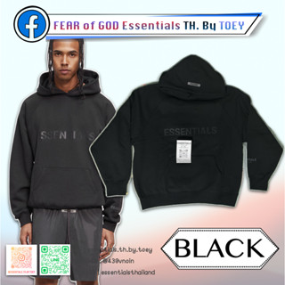 [ แท้ 𝗔𝘂𝘁𝗵𝗲𝗻𝘁𝗶𝗰 💯% ] เสื้อฮู้ดแบรนด์ Fear of God Essentials Essentials Black Hoodie 2020