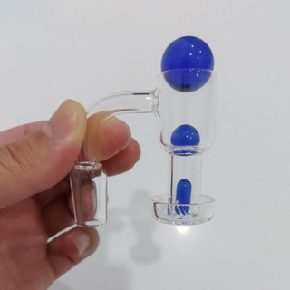 ถ้วยแก้วแบบลูกแก้ว แต่งสวย งานฝีมือ 14.5mm Protable Quartz Glass Instrument Products Quartz Accessories Quartz Banger