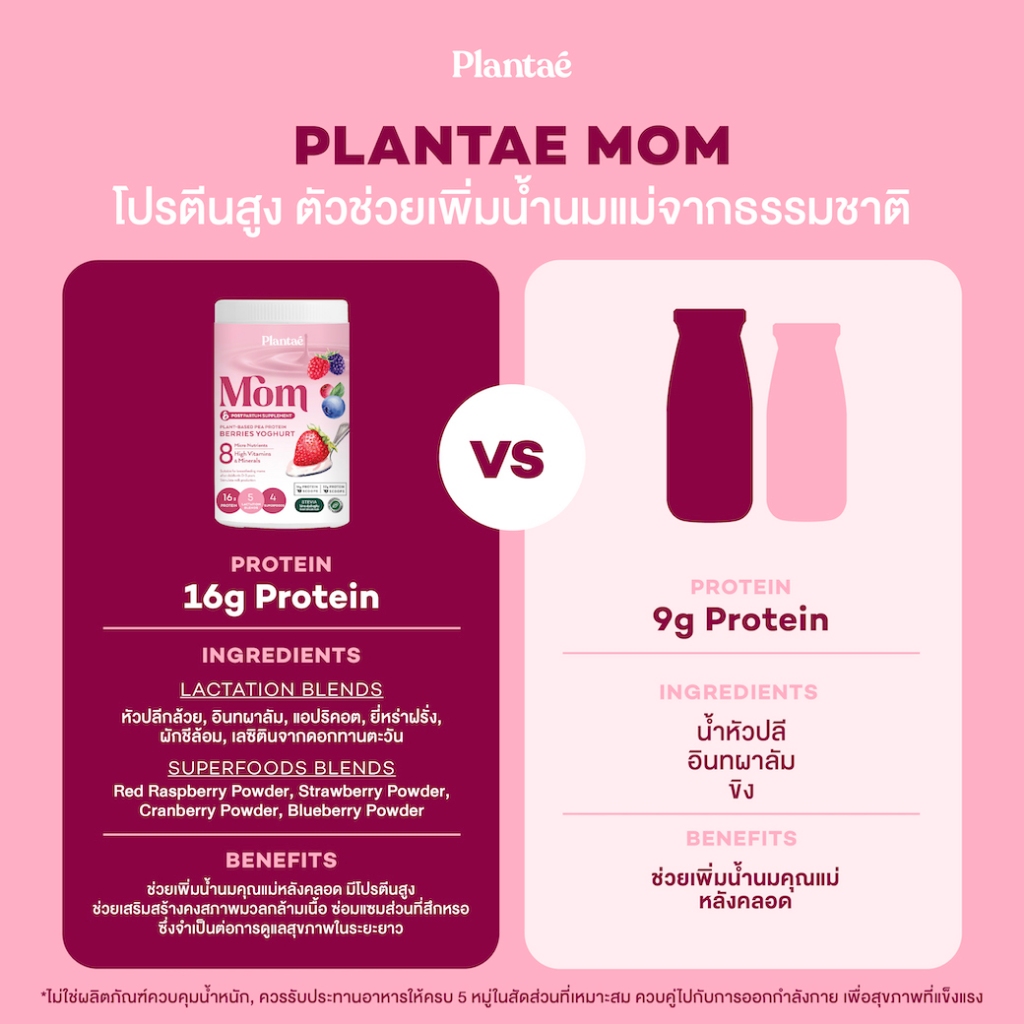 Plantae Mom Everyday Set - Mom Lactation Formula 2 กระปุก + Pro Refill ...