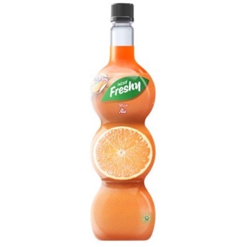 Freshy Syrups เฟรชชี่ ไซรัป ผสมน้ำและเนื้อผลไม้ น้ำผลไม้สูตรเข้มข้น ...