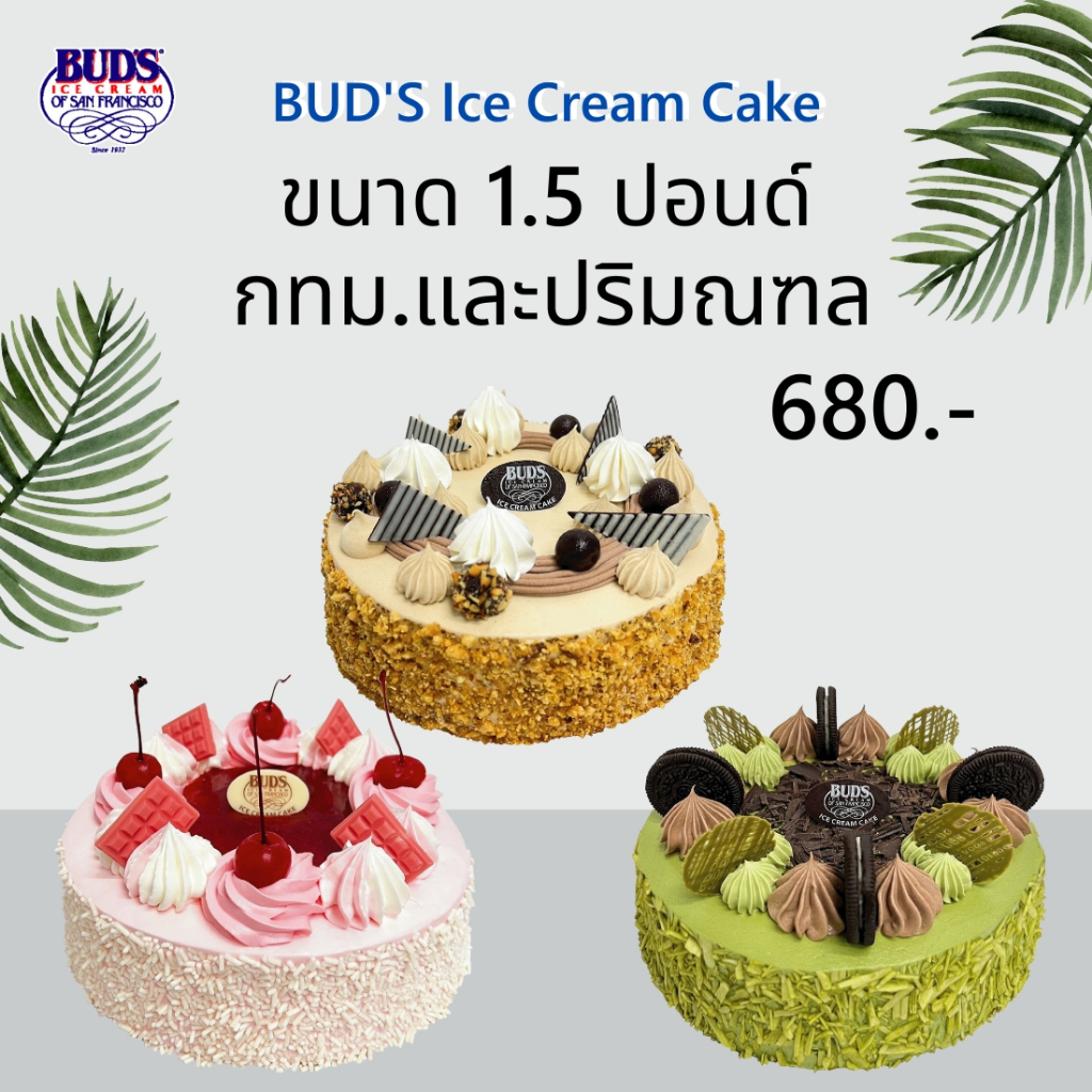 buds-ไอศกรีมเค้ก-1-5-ปอนด์-เพียง-680-บาท-กทม-ปริมณฑล-ค่าขนส่ง-120-บาท