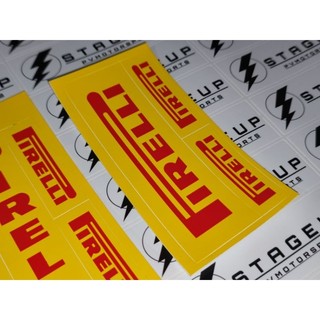 PIRELLI สติ๊กเกอร์ สติ้กเกอร์ STICKER ติด รถแข่ง ไม่ซีดง่าย ของแท้จาก ...