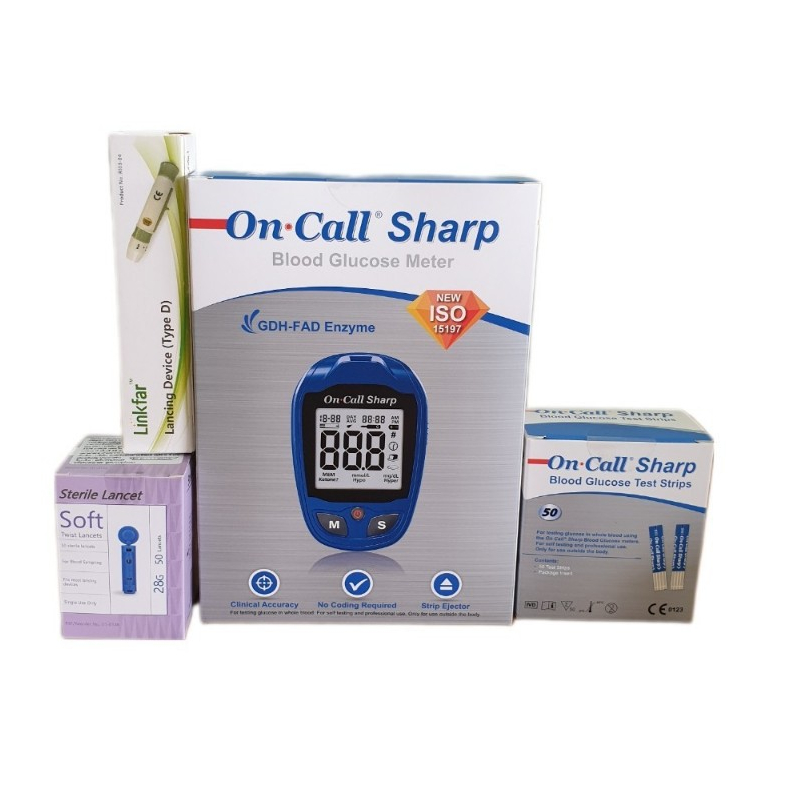 ชุดเครื่องตรวจน้ำตาล On Call Sharp ประเทศเยอรมัน แม่นยำสูง ใช้วัดระดับ ...