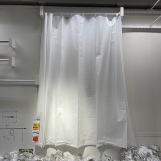 ผ้าม่านห้องน้ำ ม่านอาบน้ำ เบยร์เชน อิเกีย 180x200cm Shower Curtain BJÄRSEN IKEA