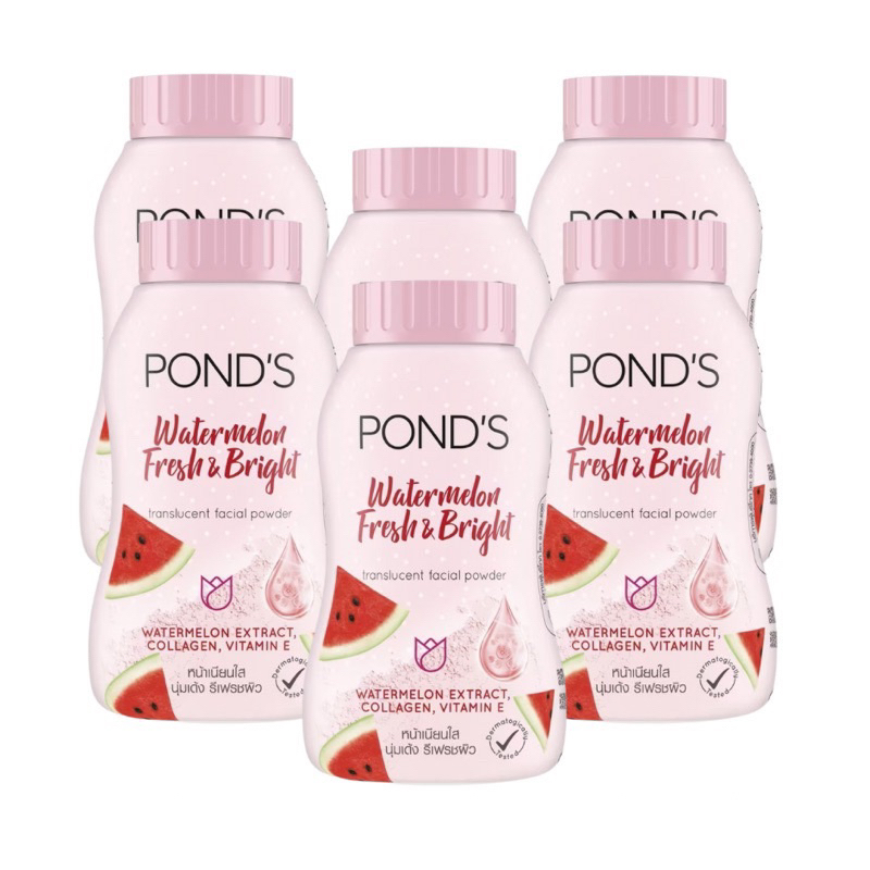 Pond's powder แป้งฝุ่น พอนด์ส ขนาดเล็ก40/50กรัม(แพค6กระป๋อง) | Shopee ...