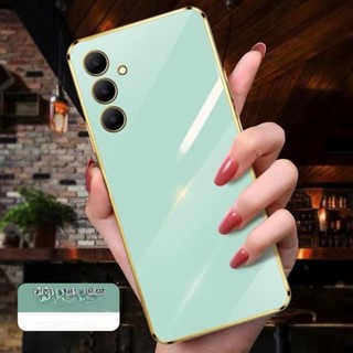 เคส TPU เคสสีพาสเทล ขอบเงา ใช่สำหรับ Samsung A05S A14 A53 A52 A52S A04S A13 A23 A73 A12 M12 A13 4G A23