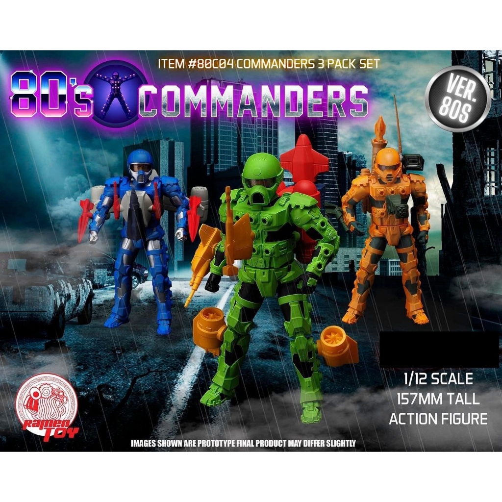 Ramen Toys 80S 1/12 Commander Animated Version Set (The Centurions ...