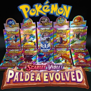 การ์ดโปเกมอน (Pokemon) รุ่นใหม่ Scarlet & Violet + Brilliant Stars + Silver Tempest มี Foilทุกกล่อง Paldea Evolved