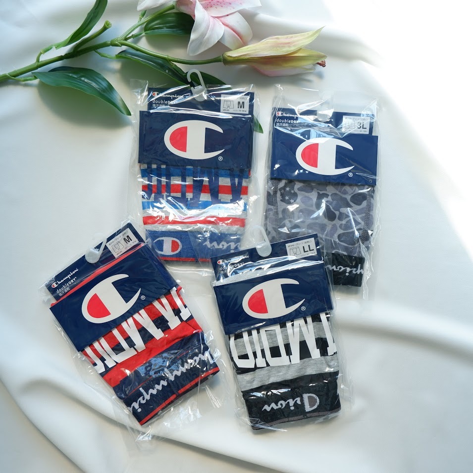 Champion Men’s Boxer Shorts, Double Dry สินค้าแท้ ผลิตส่งขายญี่ปุ่น