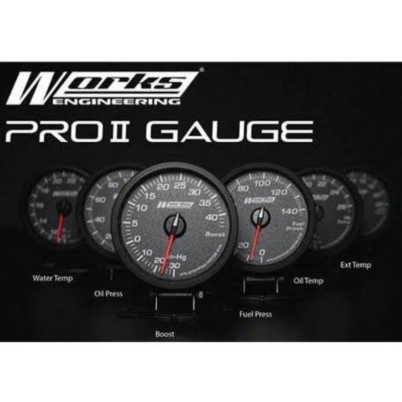ชุดเกจวัดรอบ รถยนต์ Works engineering Pro II Plus Gauge แท้ เกจ์วัดความ ...