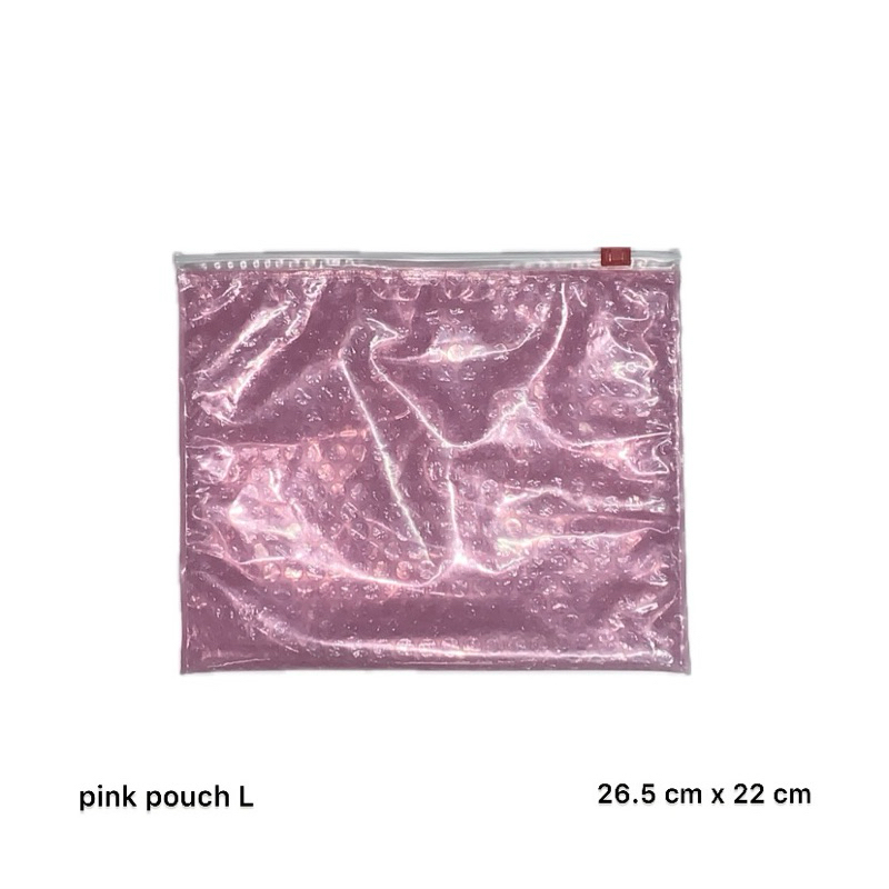 Glossier Pink Pouch S/M/L Shopee Thailand