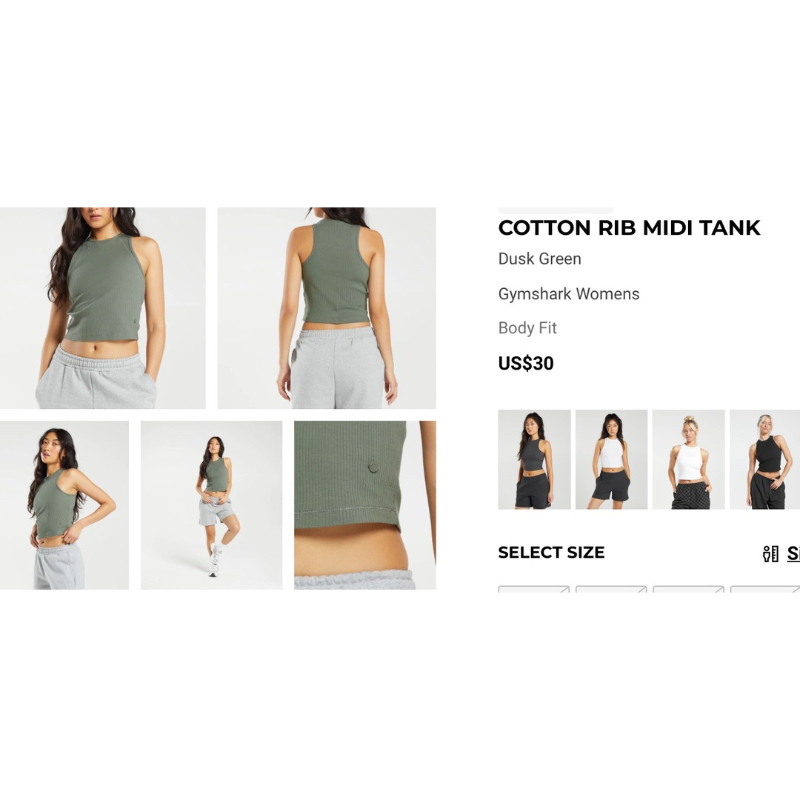 เสื้อลำลอง gymshark size xs Shopee Thailand