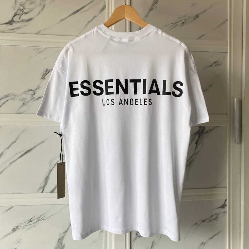 เสื้อ essentials สกรีนสะท้อนแสง | Shopee Thailand