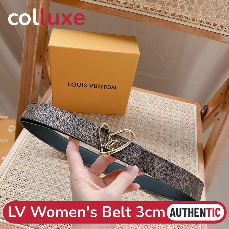 หลุยส์วิตตอง Louis vuitton Women's Belt 3cm เข็มขัดสตรี Full set