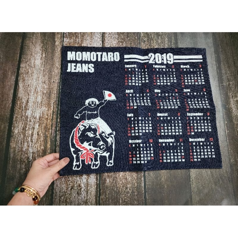 NEW MOMOTARO JEANS CALENDAR ปฏิทินผ้ายีนส์ โมโมทาโร่ ของแท้ 100