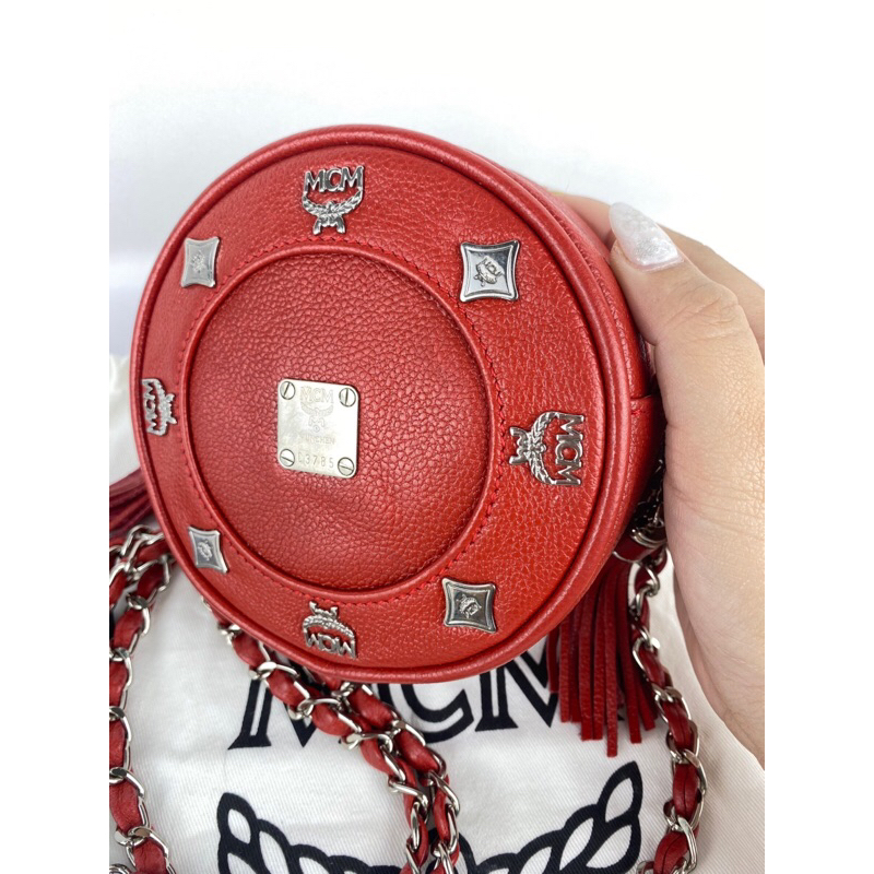 MCM Tambourine Red Crossbody Bag Y2020 Shopee Thailand