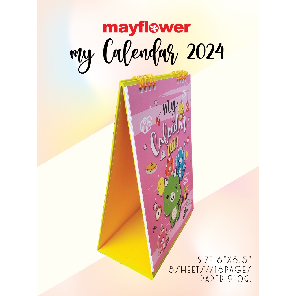 Mayflower Official MY CALENDAR 2024!!! ปฎิทินตั้งโต๊ะ 2567/2024 กระดาษ