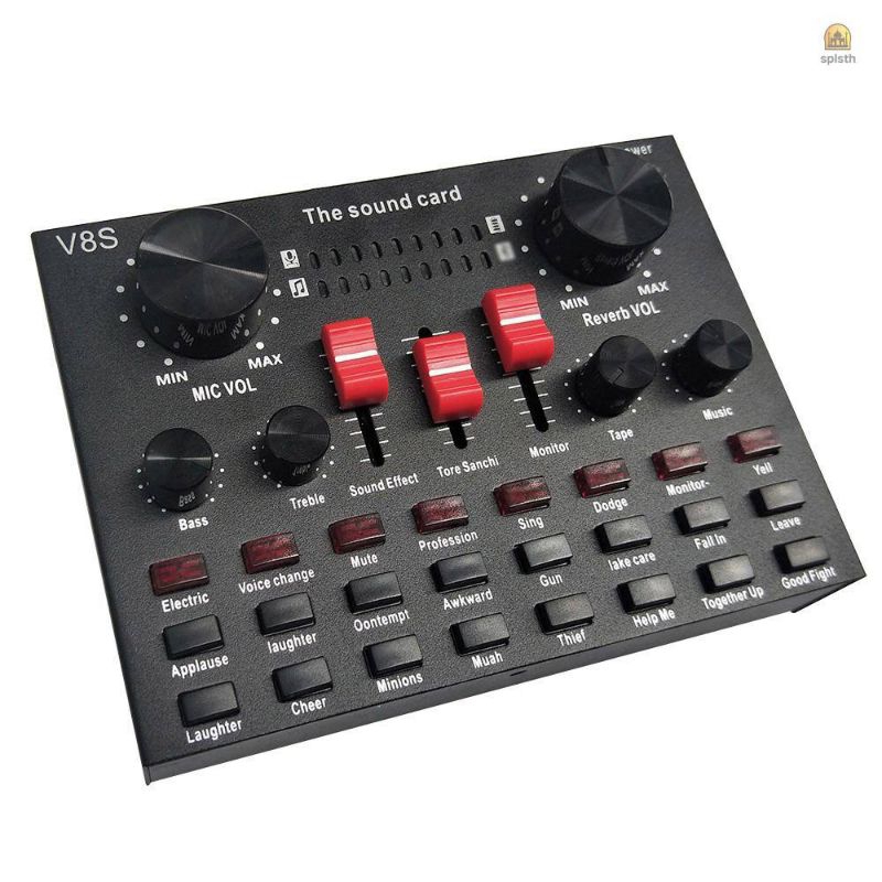 ซาว์นการ์ดแปลงสัญญาณเสียง V8 V8S+ Live Stream audio interface External