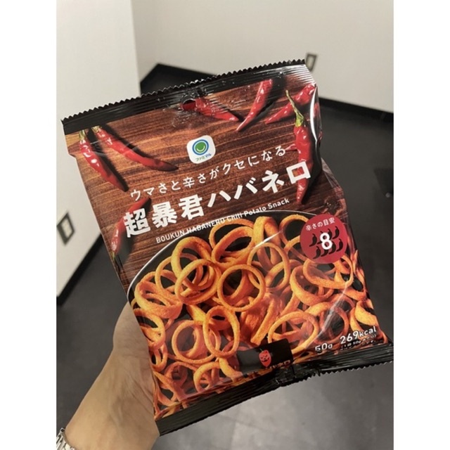 Boukun Habanero Chili Potato Snack ขนมมันฝรั่งอบกรอบ รสเผ็ดระดับ 8 ทรง ...